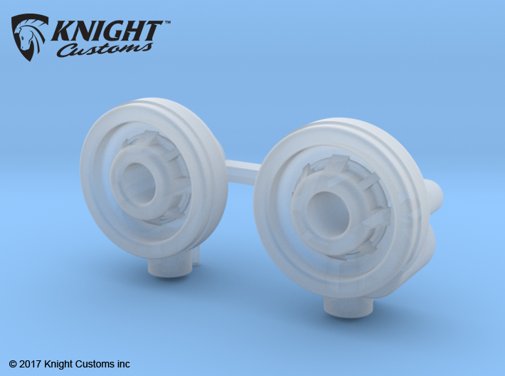 AJ40011 Halo Light Bucket Set 3d printed Parts will need painting correctly to achieve the desired Halo effect. The lights can be powered by a single 5mm LED or an optional second 5mm LED for other effects (LED's sold separately).