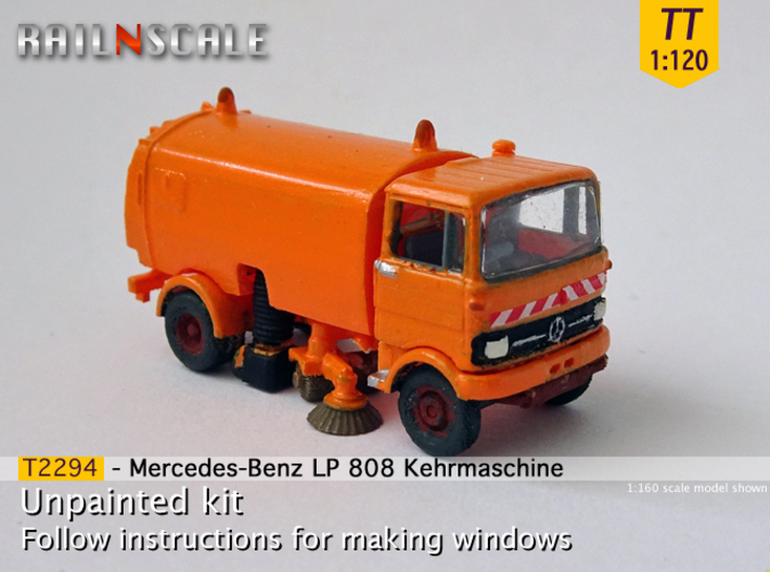 Mercedes-Benz LP 808 Kehrmaschine (TT 1:120) 3d printed