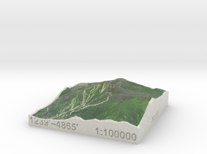 Whiteface Mtn., NY, USA, 1:100000 Explorer 3d printed 