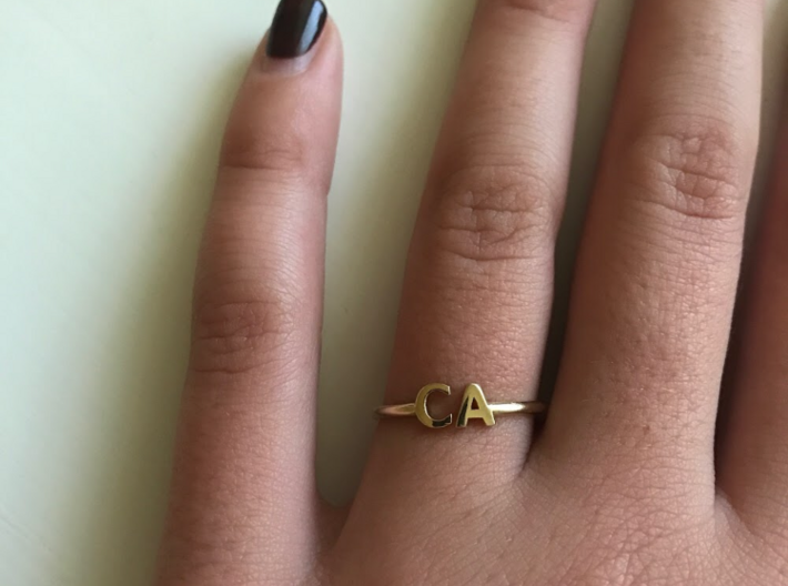 CA ring size 6.5 3d printed 