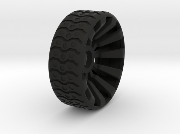2 Inch Airless Tire for Use with 1/2 Inch Bearing 3d printed