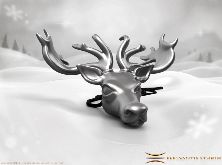 Reindeer Pendant 3d printed