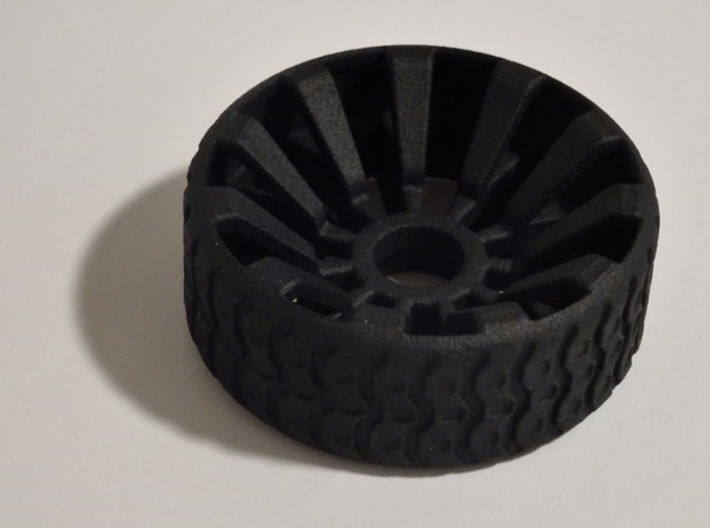 2 Inch Airless Tire for Use with 1/2 Inch Bearing 3d printed 