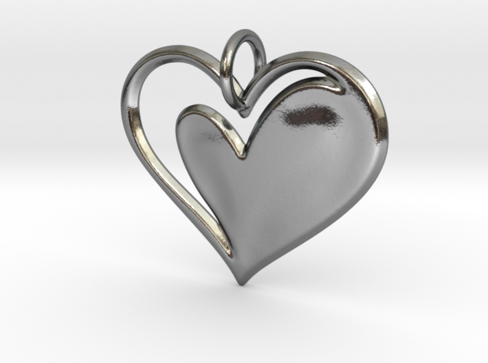 Heart to Heart Pendant V1.0 3d printed