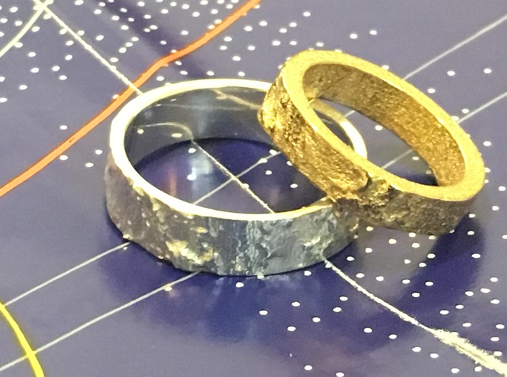 Lunar Landing Site Female (Thin) Moon Ring 3d printed 