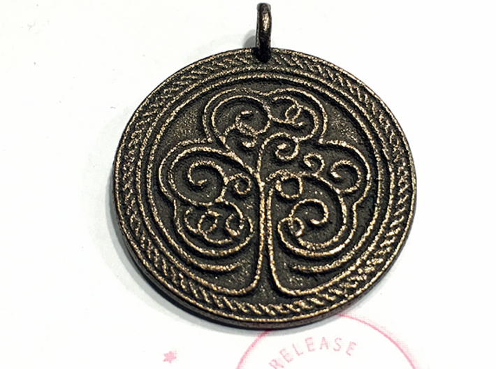 Celtic Shamrock Medalion 3d printed 