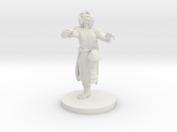 Dragonborn Male Monk 3d printed