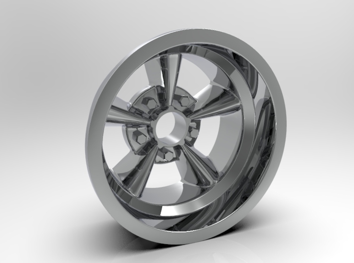1:8 Rear American Five Spoke Wheel 3d printed Computer render shown
