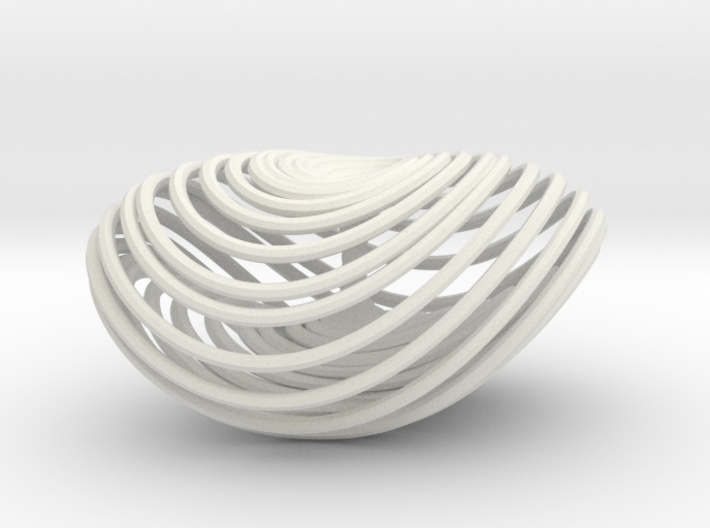 Three-scroll unified chaotic system attractor 50mm 3d printed