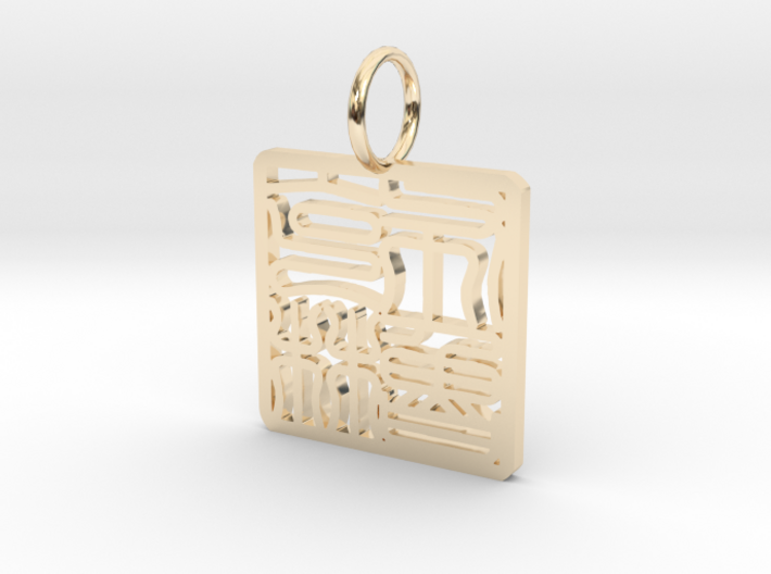 Brooklyn Necklace Pendant 3d printed