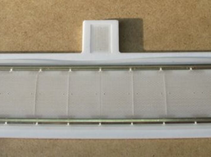 Gleiswaage Spur 0 Betonteil (Bauteil 2/2) 3d printed Gesamtansicht montiert mit Stahlteil