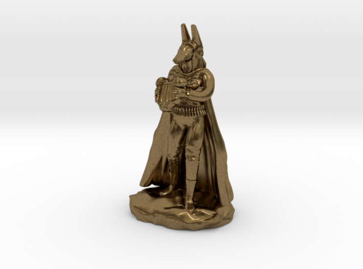 Khenra (Jackal) Necromancer Bard with Lyre 3d printed