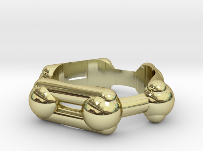 Benzene Ring Molecule Ring 3D 3d printed 