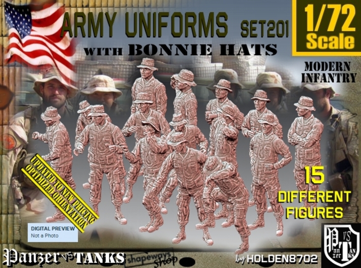 1/72 Modern Uniforms Bonnie Set201 3d printed