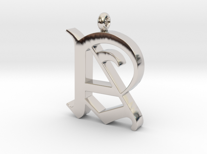 Pendant Old Letter A 3d printed