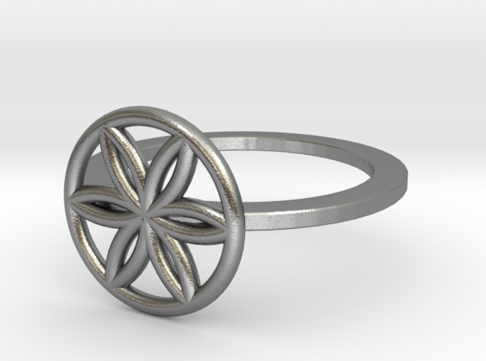 Flower of Life Ring, Size 4.5 3d printed
