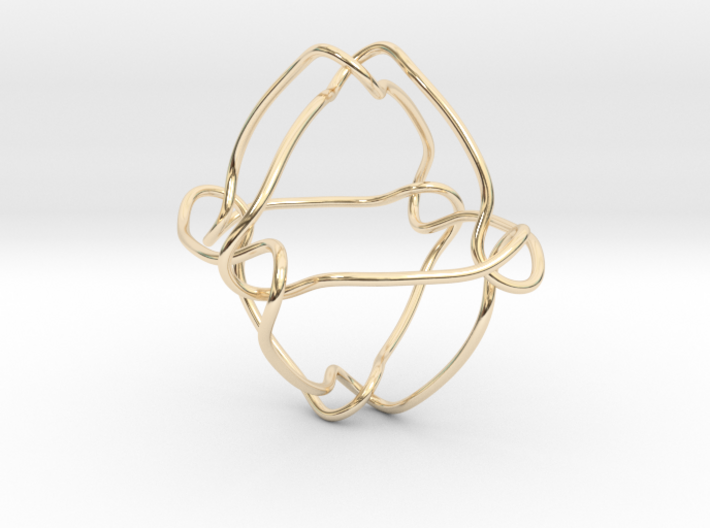 Octahedral knot (Circle) 3d printed