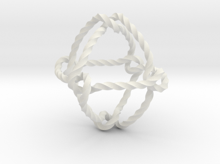 Octahedral knot (Twisted square) 3d printed