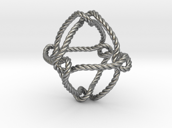 Octahedral knot (Rope) 3d printed