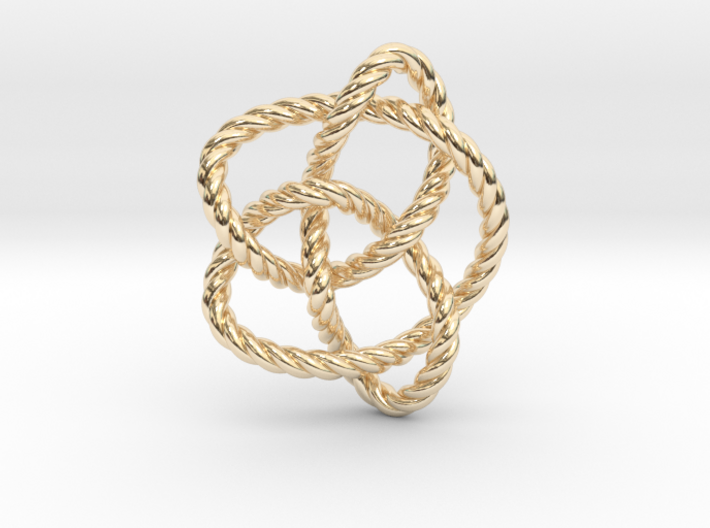 Knot 8₁₆ (Rope) 3d printed