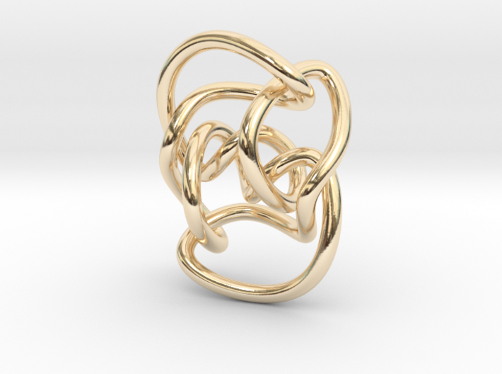 Knot 10₁₄₄ (Circle) 3d printed