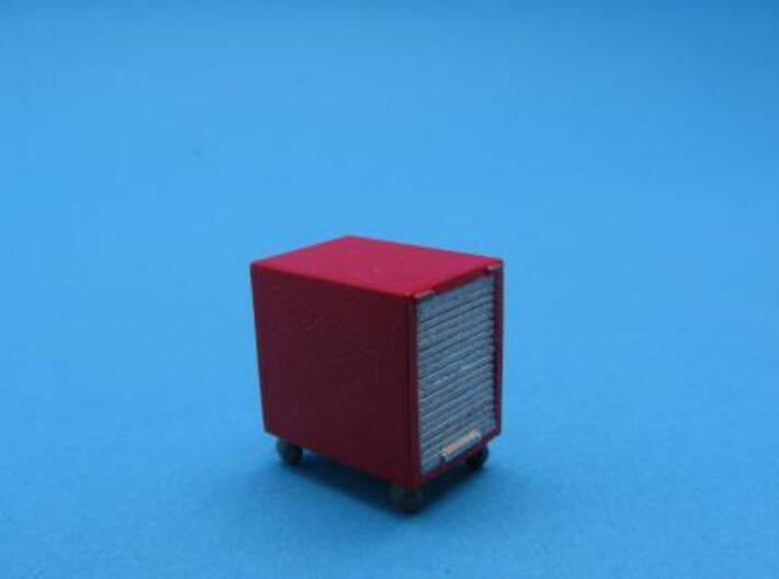 HO/1:87 Fire extinguisher container kit 3d printed Painted &amp; assembled