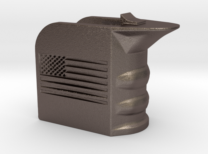 M4/AR15 Magwell Grip With United States Flag 3d printed