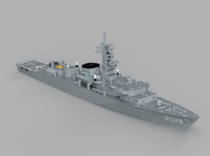1/2000 Training ship JS Kashima 3d printed Computer software render.The actual model is not full color. 