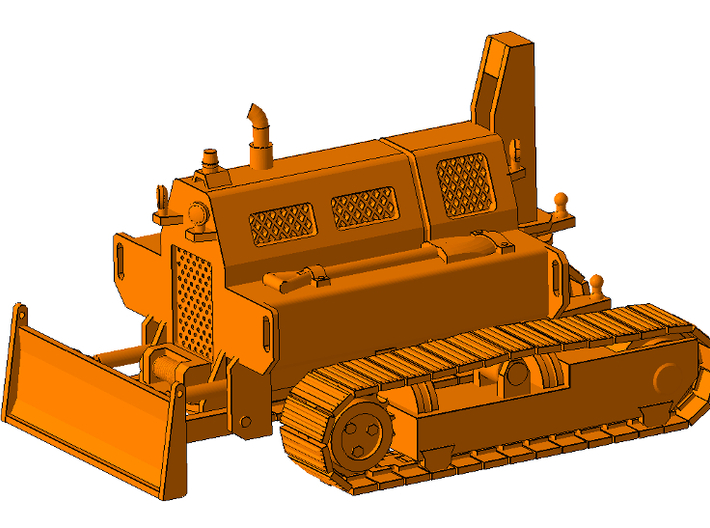 1/50th Remote Control Tracked Mobile Home Tug 3d printed 