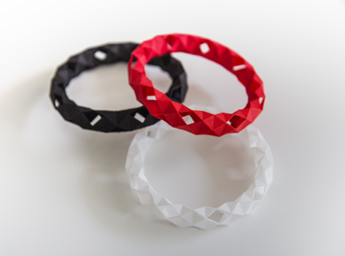 Medium Size - Polygonal Bracelet 3d printed 