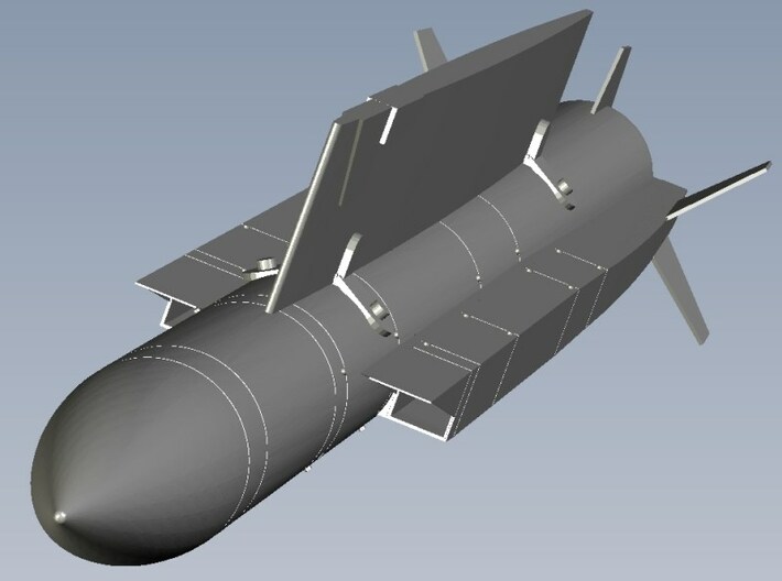 1/100 scale MBDA Aerospatiale ASMP-A missile x 1 3d printed