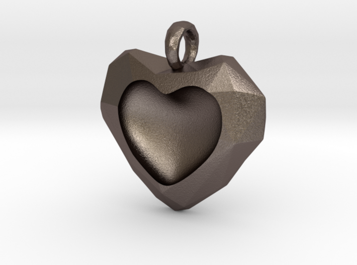Frozen Heart Pendant 3d printed