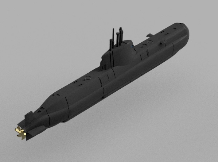 1/1250 Type 214 submarine (K4CCD68HU) by tmakunouchi