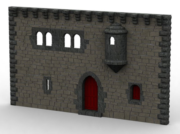 HOF001 - Facade of a castle 3d printed 