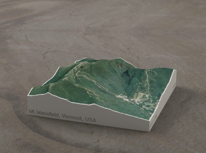 Mt. Mansfield, Vermont, USA, 1:50000 Explorer 3d printed 