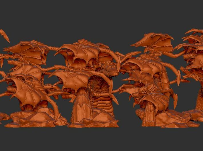 Alen Bug Bats Swarm for 40x12 bases (for 8mm scale 3d printed 