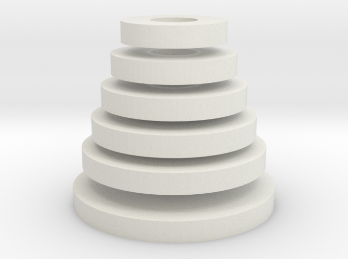 Tower of Hanoi (disks) 3d printed