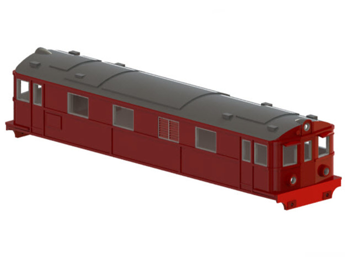 Swedish SJ electric locomotive type Dg2 - H0-scale 3d printed CAD-model