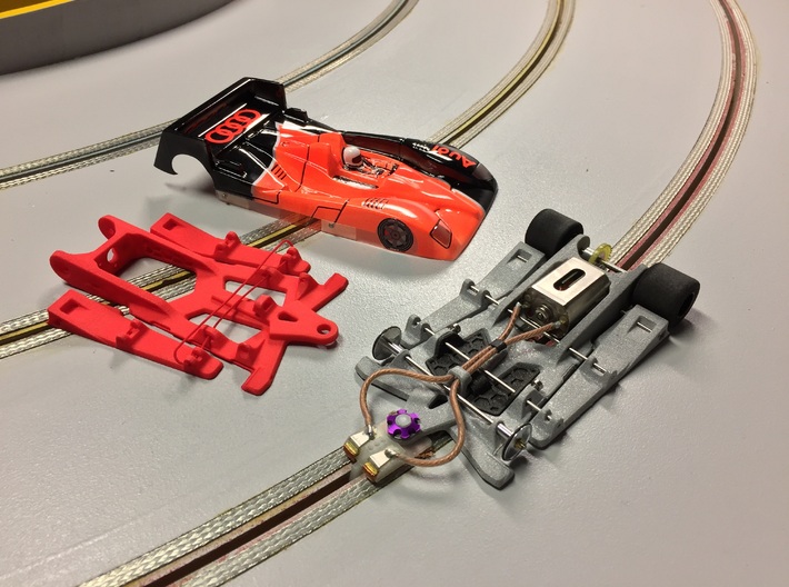 1/32 Double In-Flex RS Chassis for - Scaleauto Slot Cars