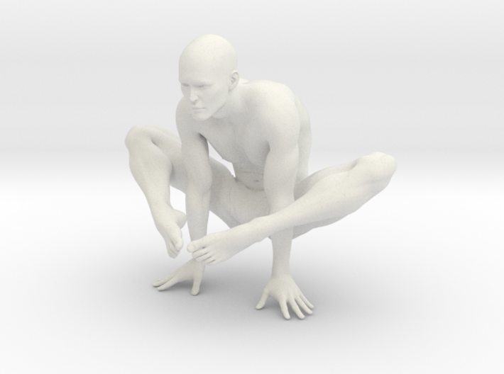 Male yoga pose 002 3d printed