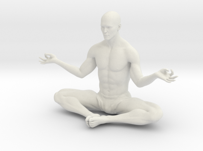 Male yoga pose 010 3d printed