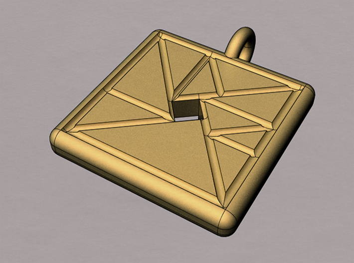trigon varia pendant 3d printed 