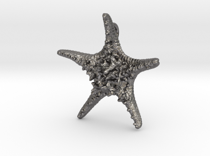 Knobby Starfish Pendant 3d printed 