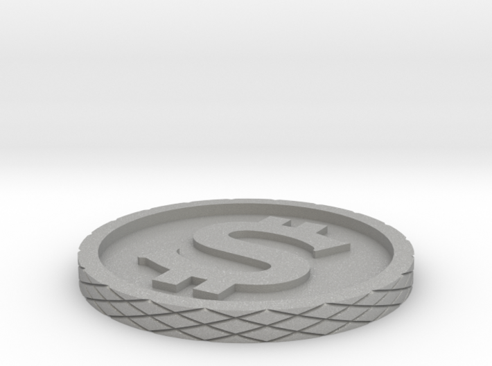 Dollar Coin - Single Material 3d printed