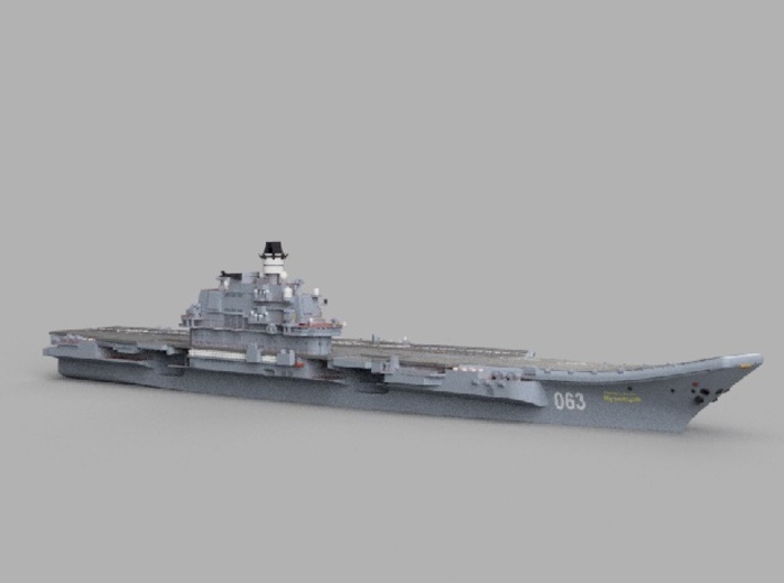 1/1800 RFS Admiral_Kuznetso 3d printed Computer software render.The actual model is not full color.