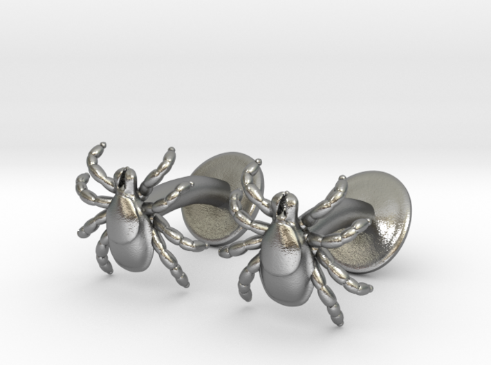 Tick Cufflinks - Nature Jewelry 3d printed
