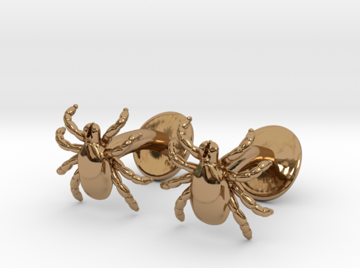 Tick Cufflinks - Nature Jewelry 3d printed 