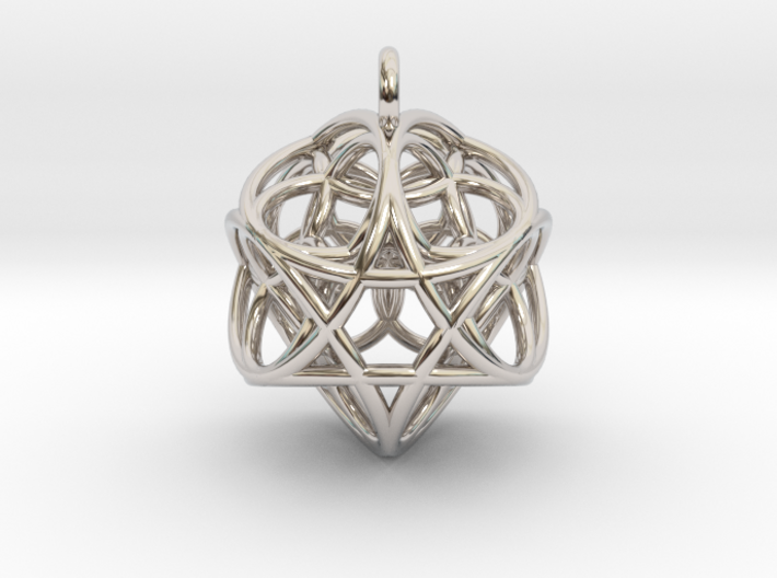 Flower of Life Fire Pendant 3d printed