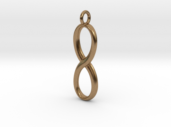 Earring infinity symbol 3d printed