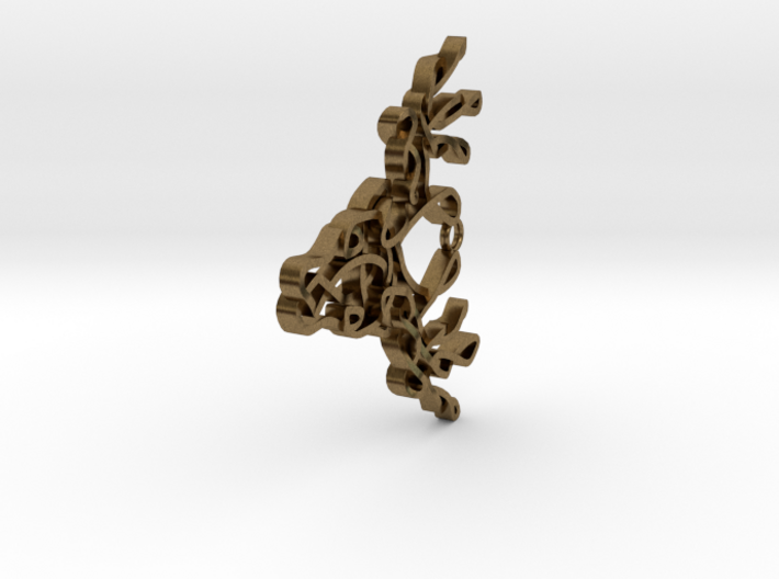 Celtic Knotted Reindeer Head Pendant/Ornament 3d printed